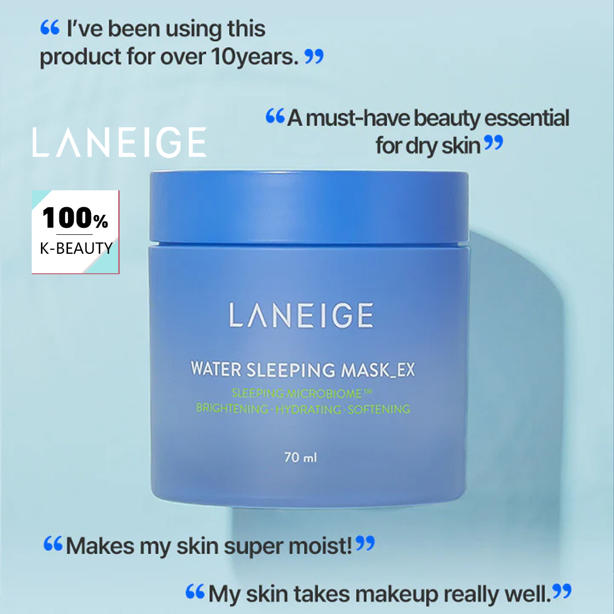 Luxury Skincare Fridge - LANEIGE Su Uyku Maskesi 70ml, Gecelik