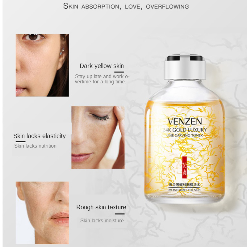 24K altın lüks çizgi oyma Tone - Luxury Skincare Serum incelemesi ve fiyatı